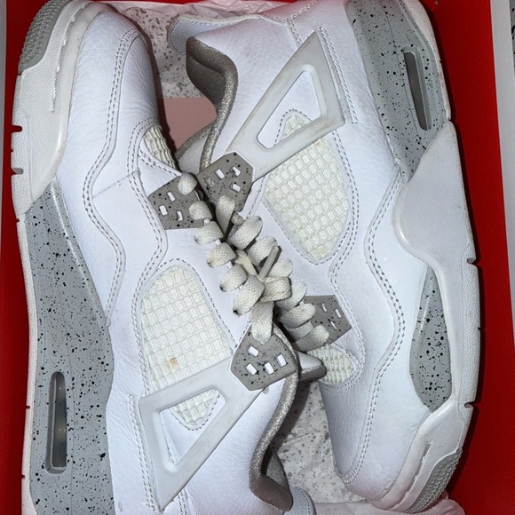 Jordan Other - Jordan Kids White and Gray cement 4s Sneakers